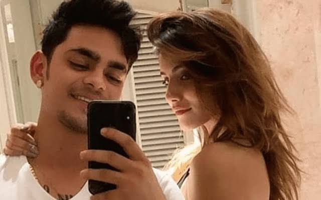 Ishan Kishan with his girlfriend Aditi Hundia,  Ishan Kishan's girlfriend 