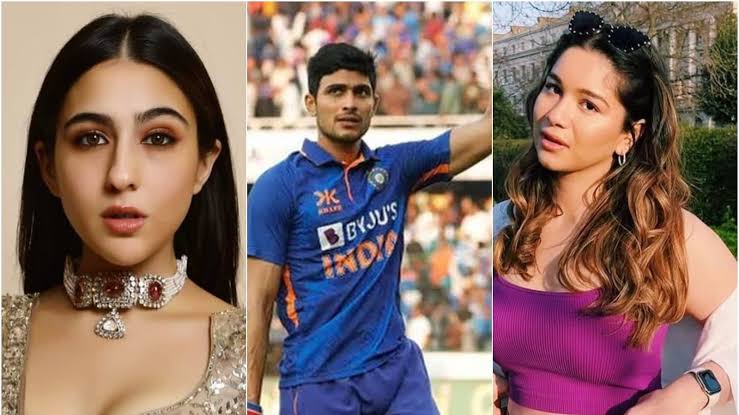 Shubman Gill girlfriend photo Sara Tendulkar and Sara Ali Khan