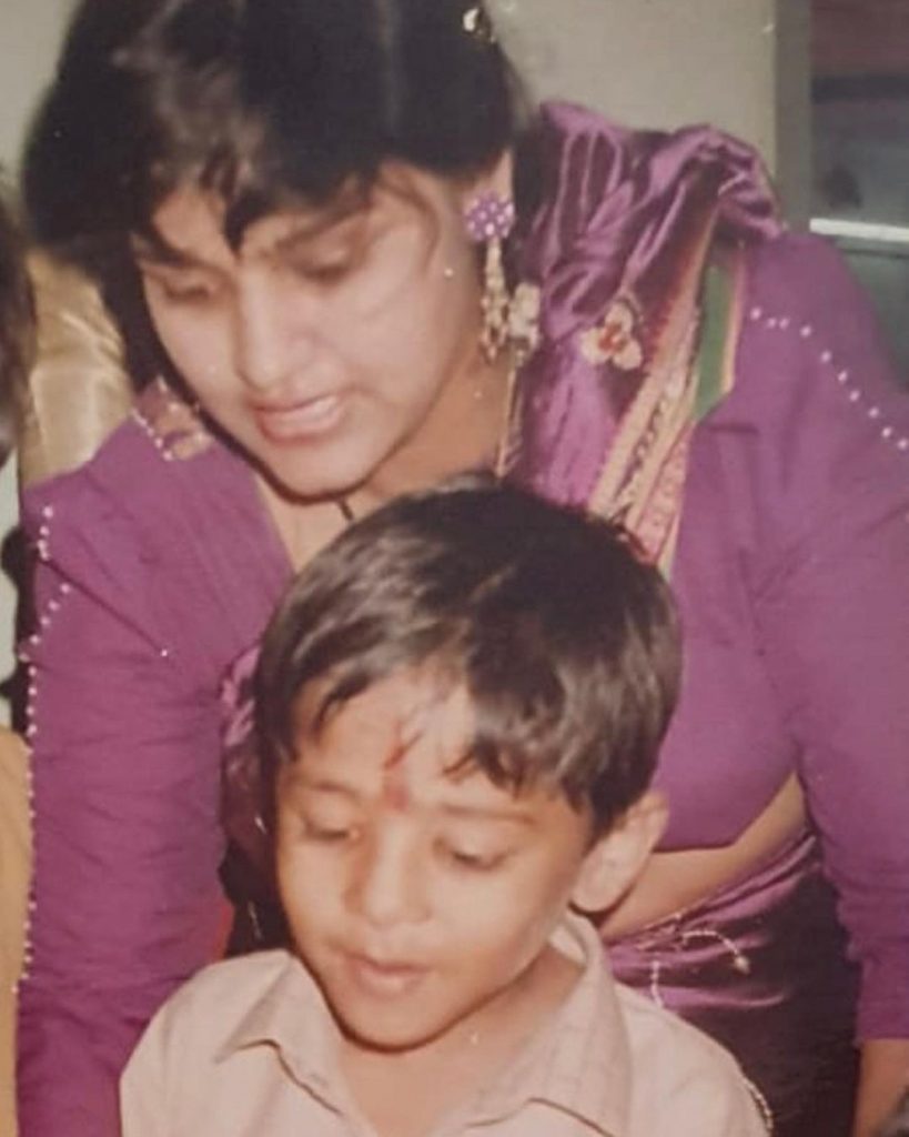 Suryakumar Yadav's Childhood photo with his mother